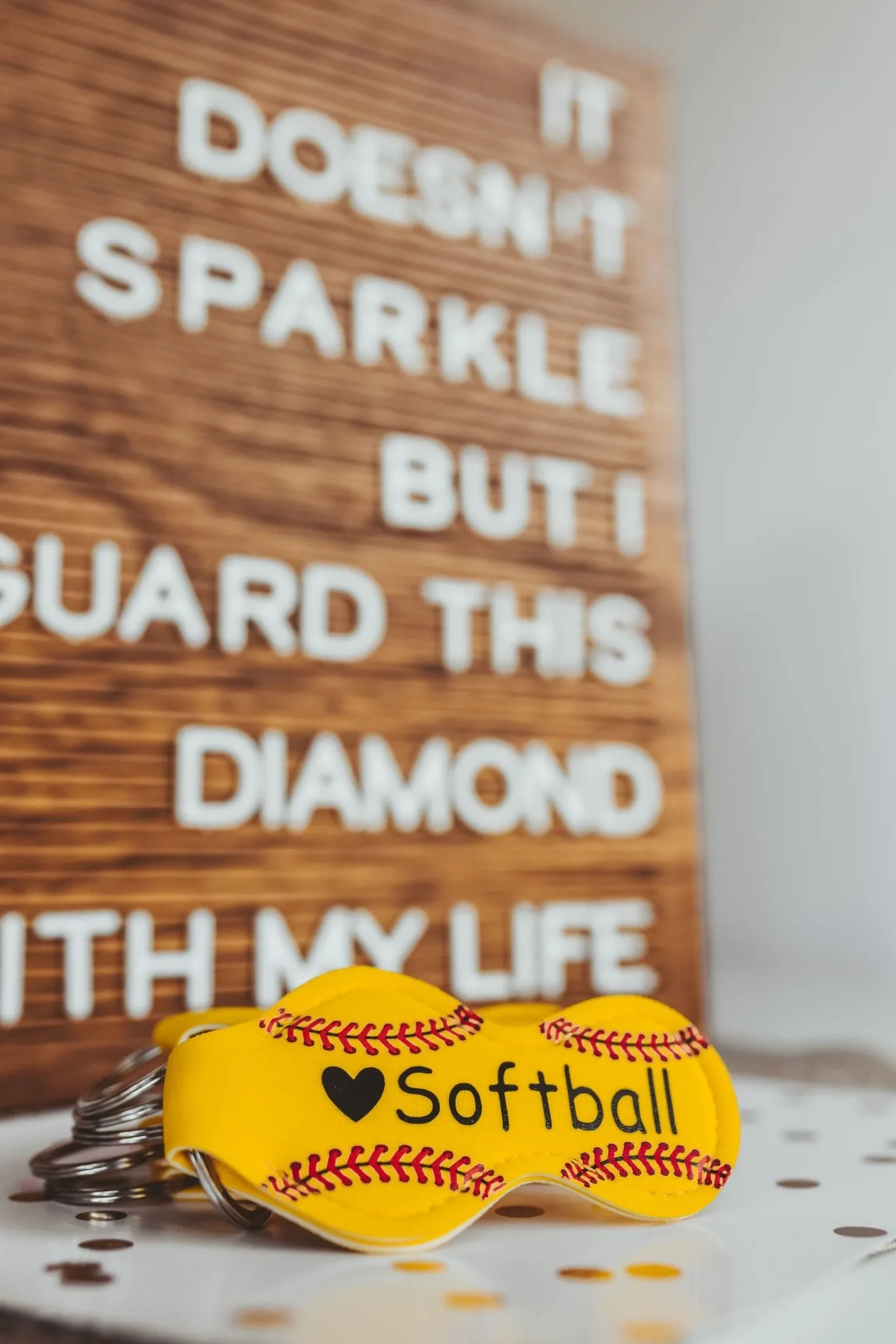 Softball Gifts for Girls Lip Balm Keychains for Softball Team