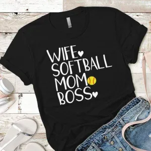 Softball Mom Boss Premium Tees