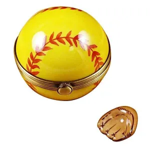 Softball with Removable Glove