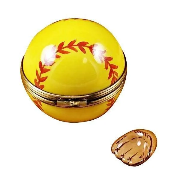 Softball with Removable Glove