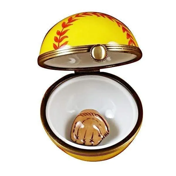 Softball with Removable Glove