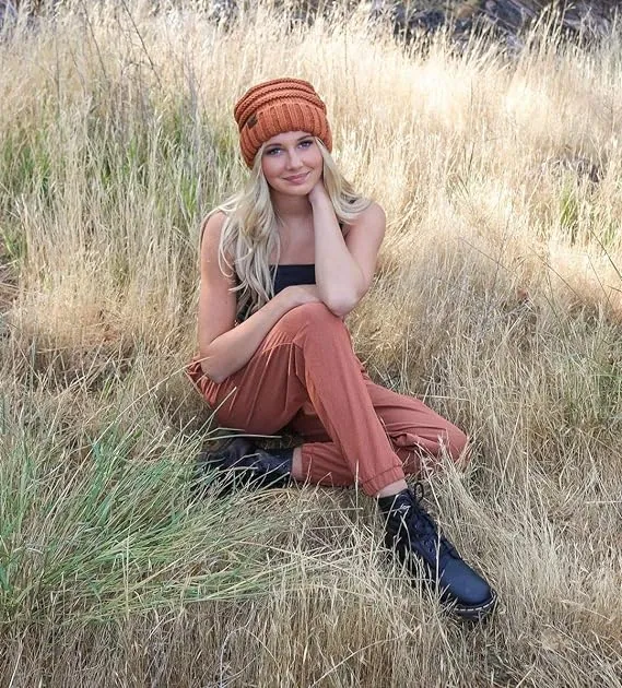 Solids Oversized Slouchy Beanie by Funky Junque