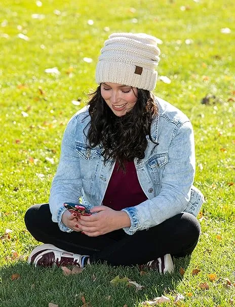 Solids Oversized Slouchy Beanie by Funky Junque