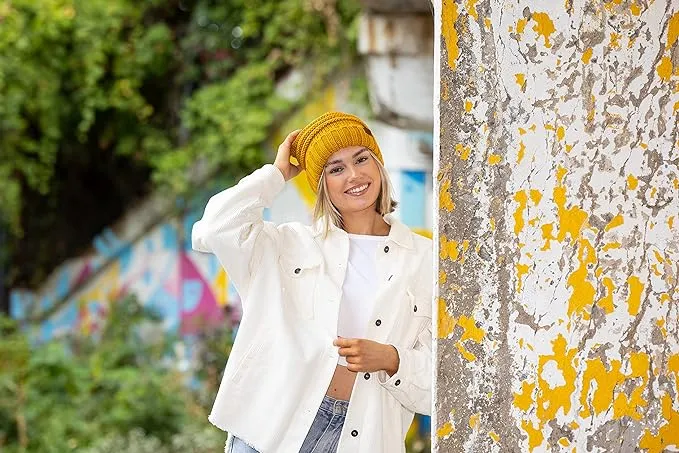 Solids Oversized Slouchy Beanie by Funky Junque