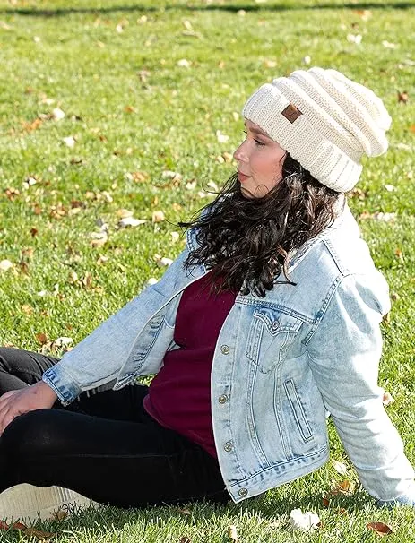 Solids Oversized Slouchy Beanie by Funky Junque