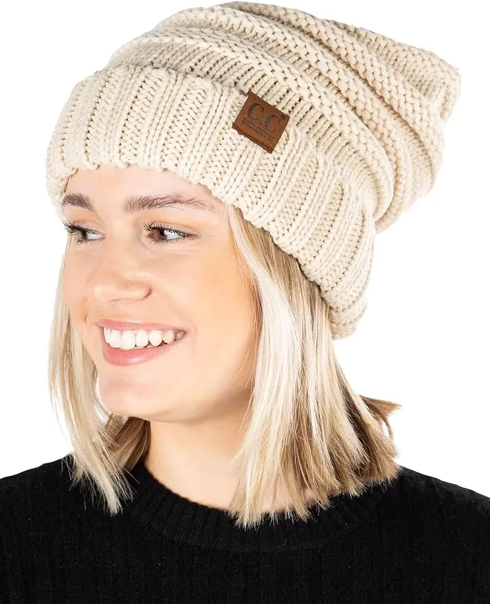 Solids Oversized Slouchy Beanie by Funky Junque