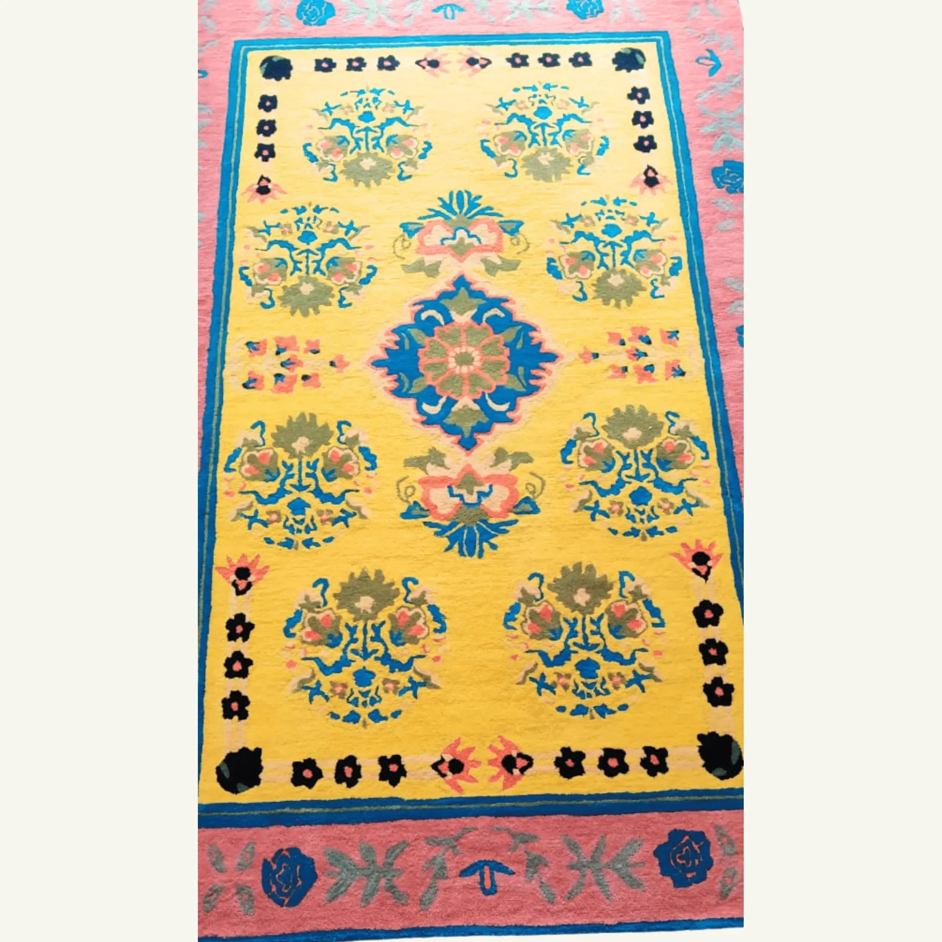 Spring Blossom Traditional Hand Tufted Rug 5 x 7.5 ft