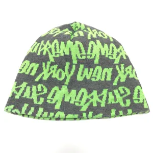 Supreme Vintage Graffiti Script Logo Beanie Dark Grey/Green