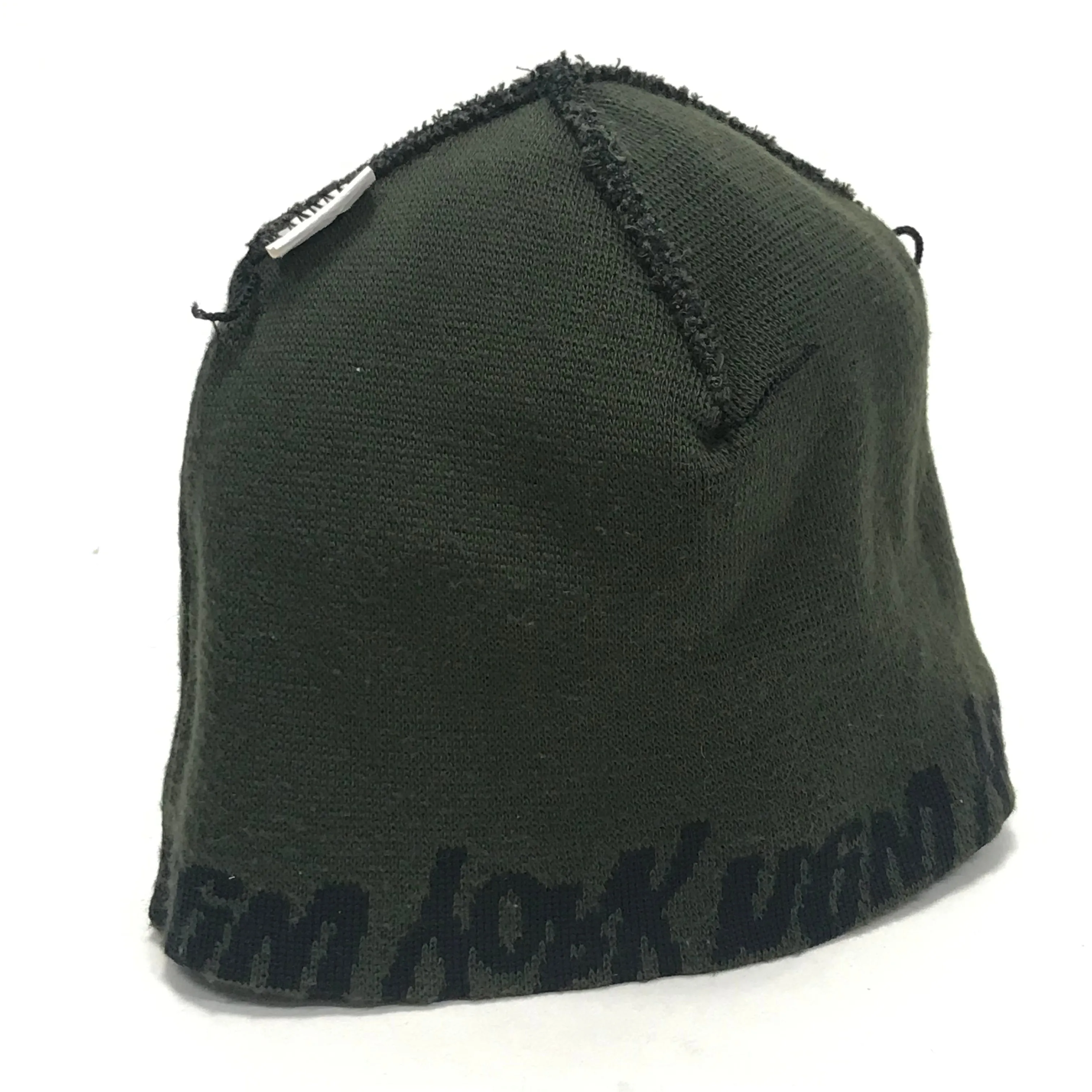 Supreme Vintage Graffiti Script Logo Beanie Dark Olive