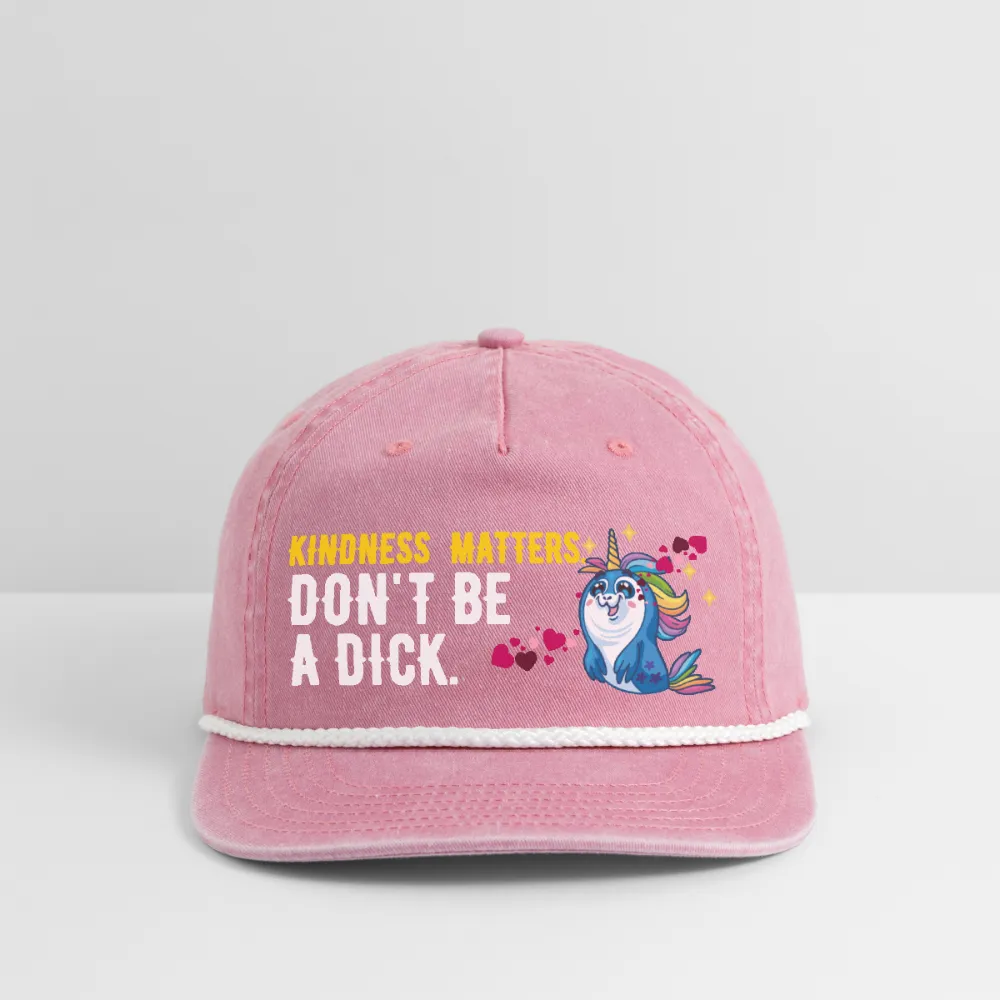 *SWEARY* KINDNESS MATTERS / DON'T BE A DICK - Baseball Cap (Kindness Matters/Don't Be a D*ick)