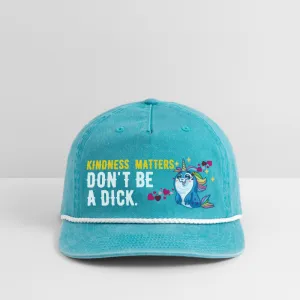*SWEARY* KINDNESS MATTERS / DON'T BE A DICK - Baseball Cap (Kindness Matters/Don't Be a D*ick)
