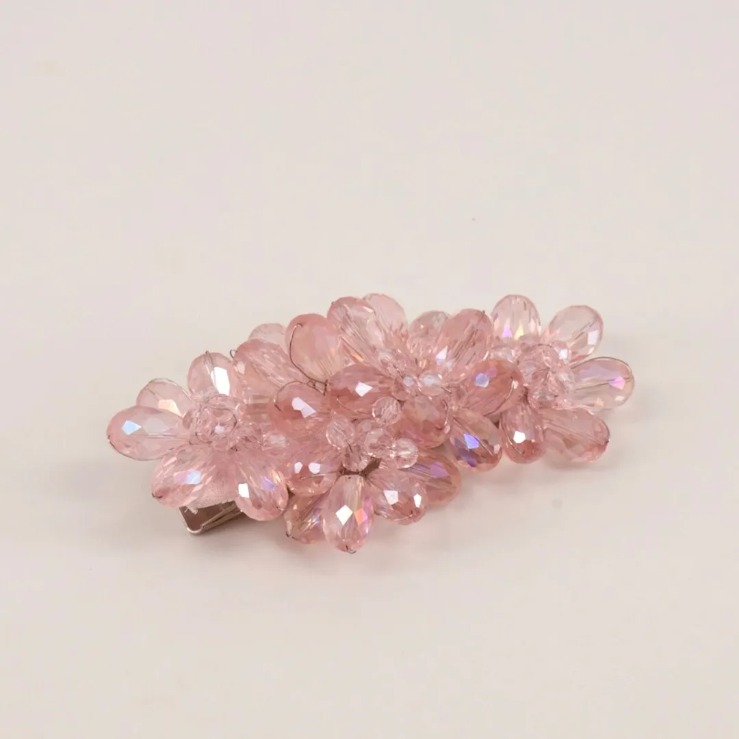 The Estee Childrens Pink Crystal Designer Hair Clip