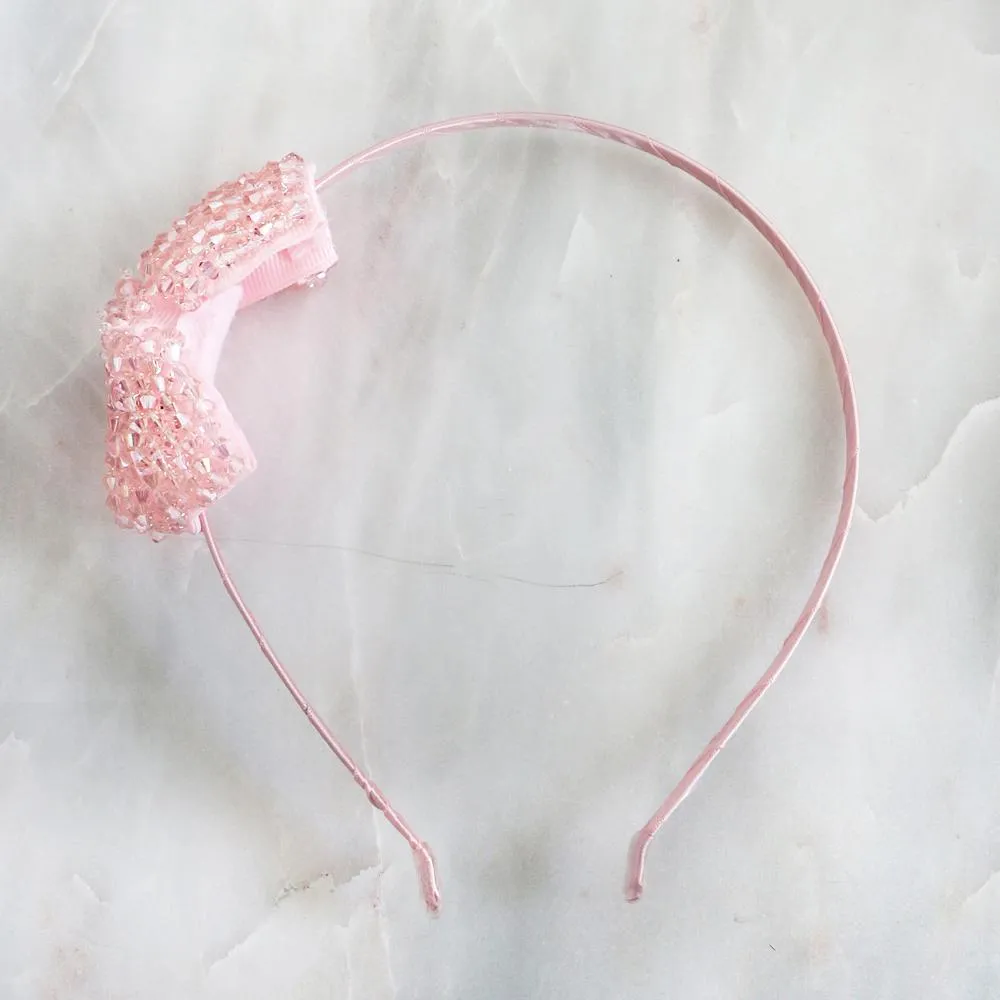 The My Crystal Designer Hair Bow Girls Headband