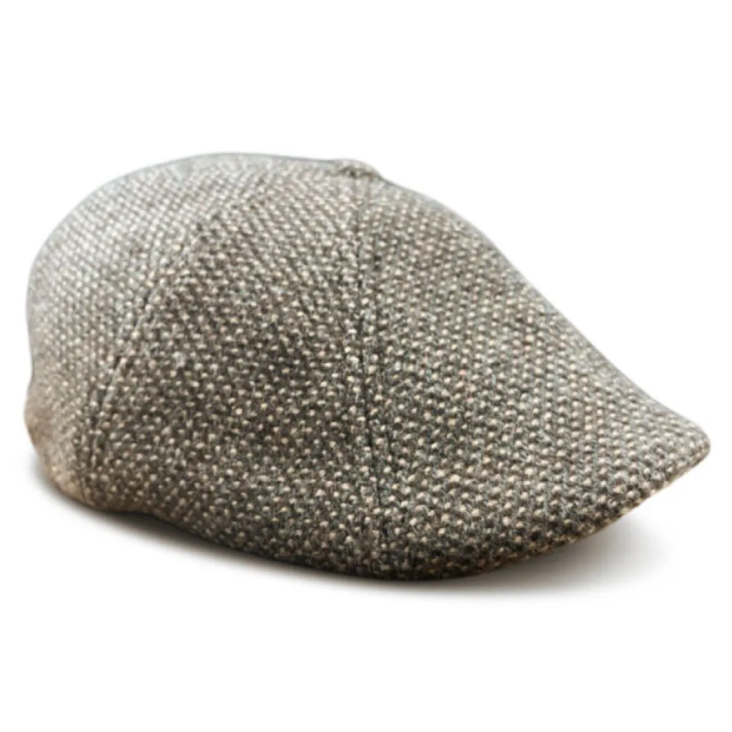 The Newsboy Boston Scally Cap - Grey/Brown