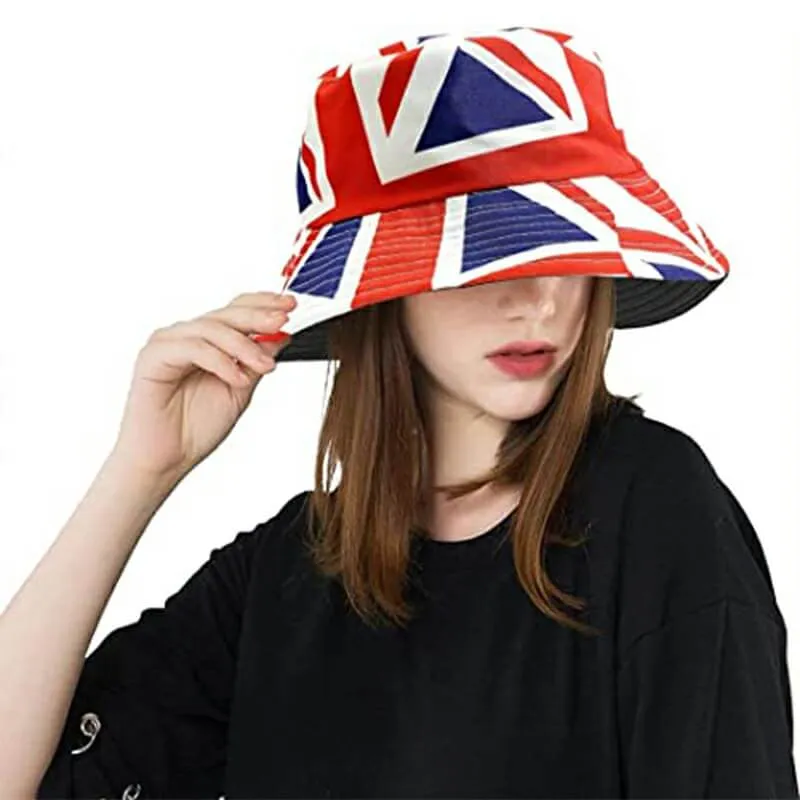 Union Jack Bucket Hat - Bucket Hats For Men And Women -festival hat