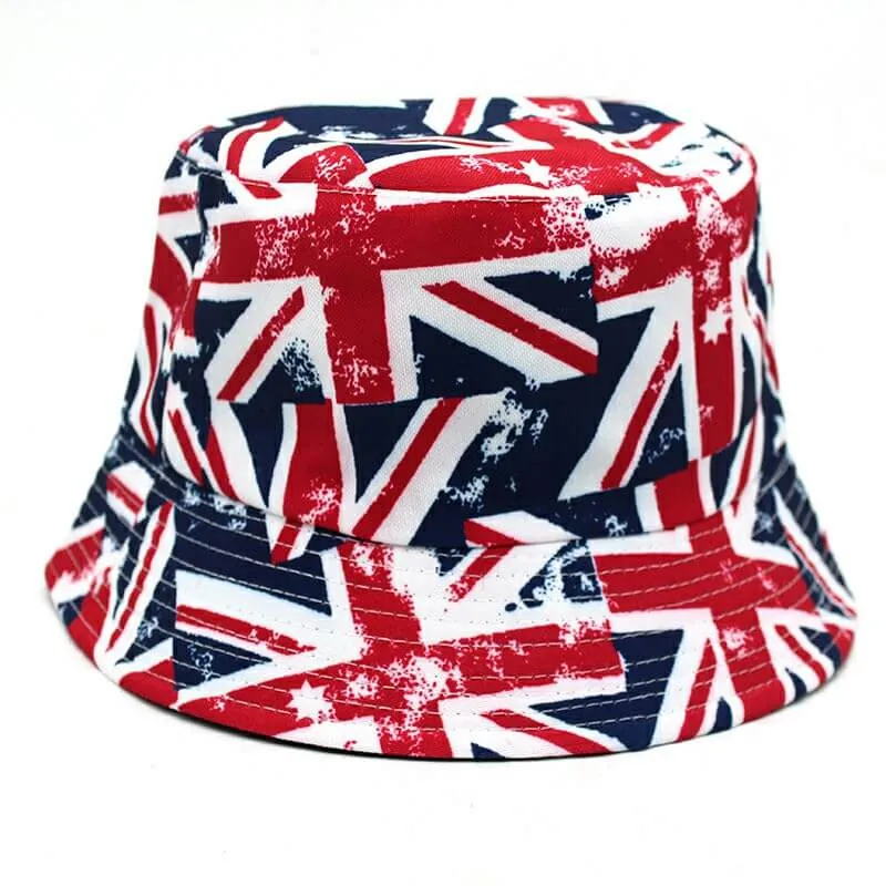 Union Jack Bucket Hat - Bucket Hats For Men And Women -festival hat