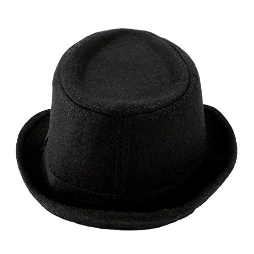 Unisex Classic Manhattan Fedora Hat with Black Band