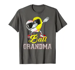Vintage Ball Grandma Softball Baseball T-Shirt For Men Gift