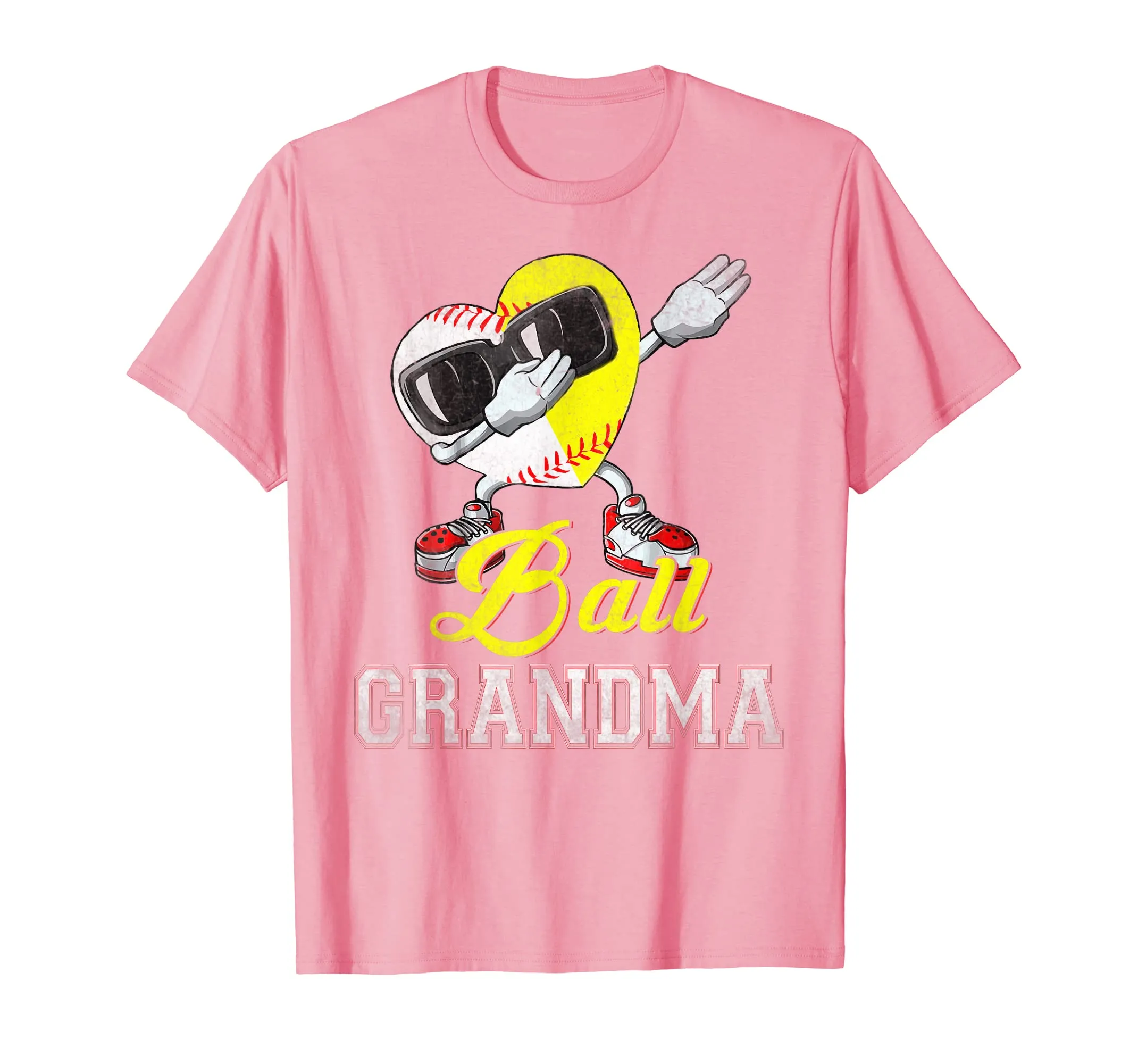 Vintage Ball Grandma Softball Baseball T-Shirt For Men Gift