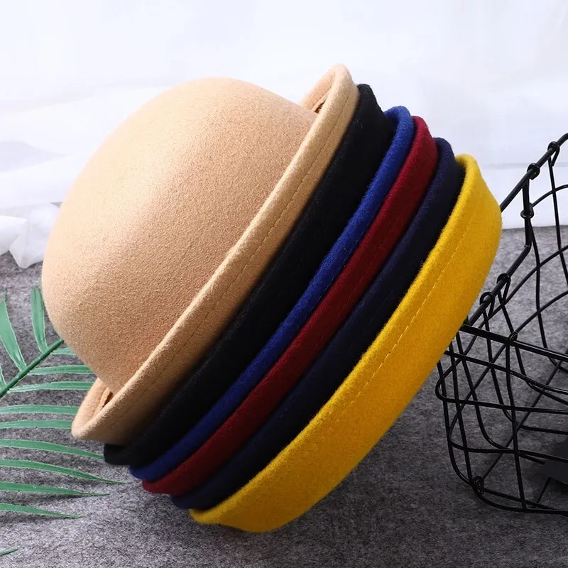 Vintage European Style Autumn Bowler Hat