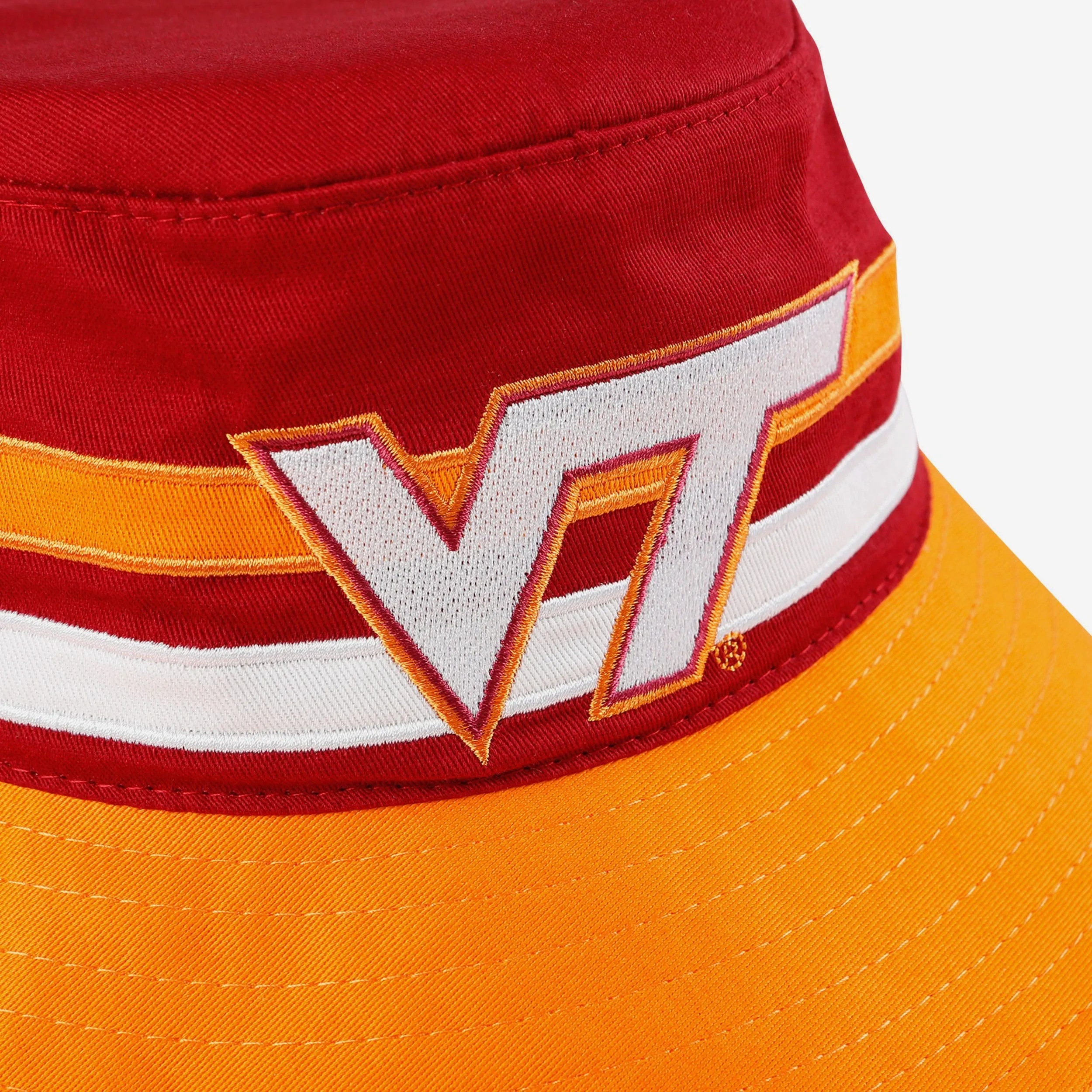 Virginia Tech Hokies Team Stripe Bucket Hat
