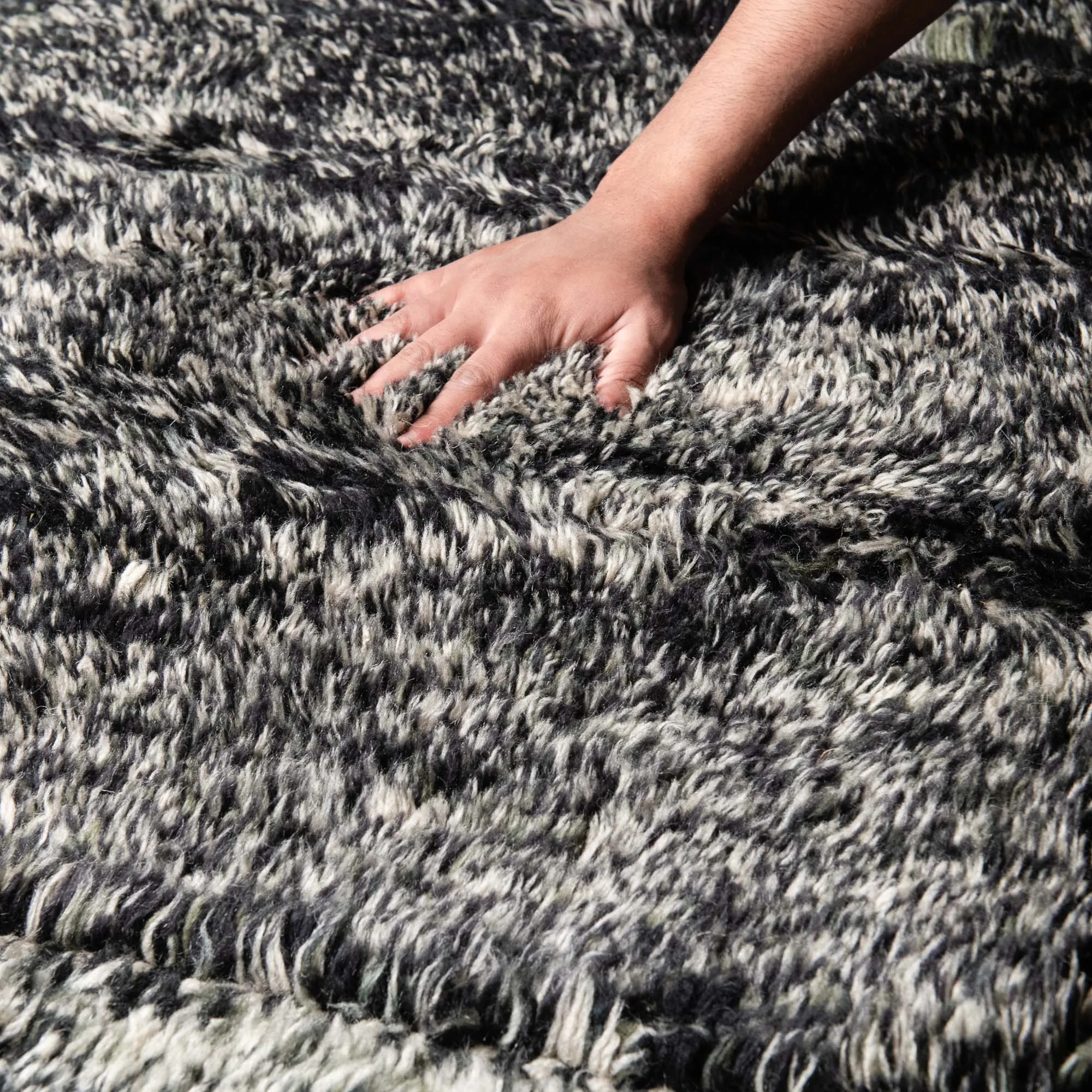 Walkway Round - Luxury Shag Moroccan Rug