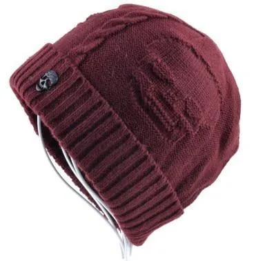 West Louis™ Velvet Rasta Skull Beanies