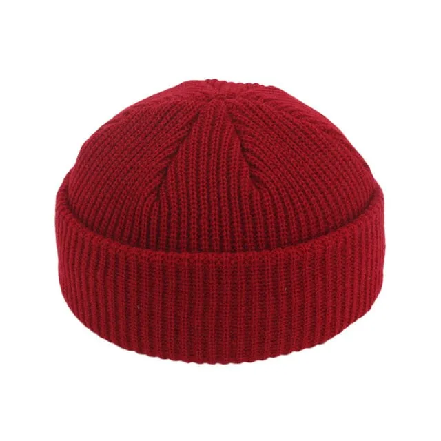 Winter Warm Beanies Casual Short Thread Hip Hop Hat Adult Men Beanie Female Wool Knitted Beanie SkullCap Elastic Hats Unisex