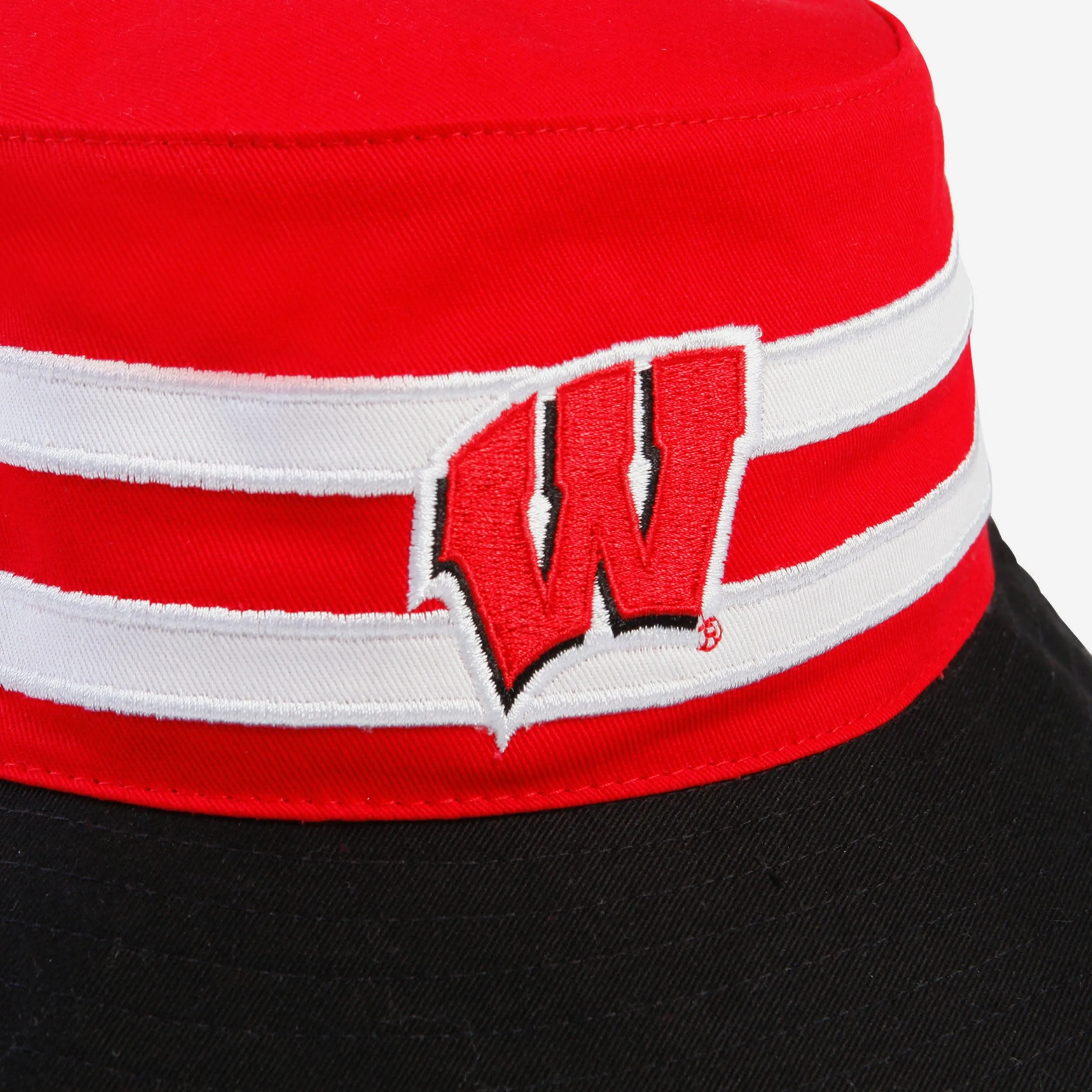 Wisconsin Badgers Team Stripe Bucket Hat