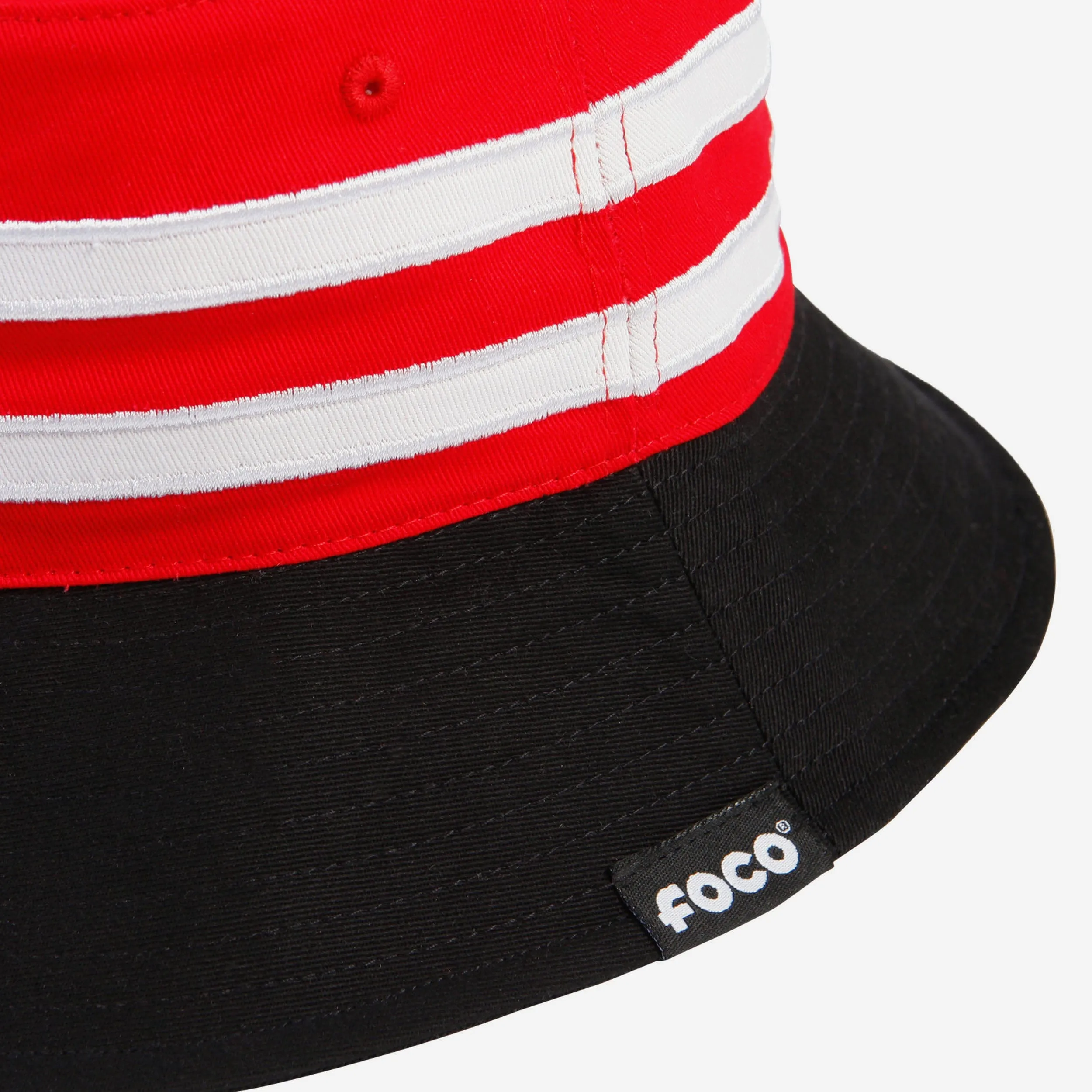 Wisconsin Badgers Team Stripe Bucket Hat