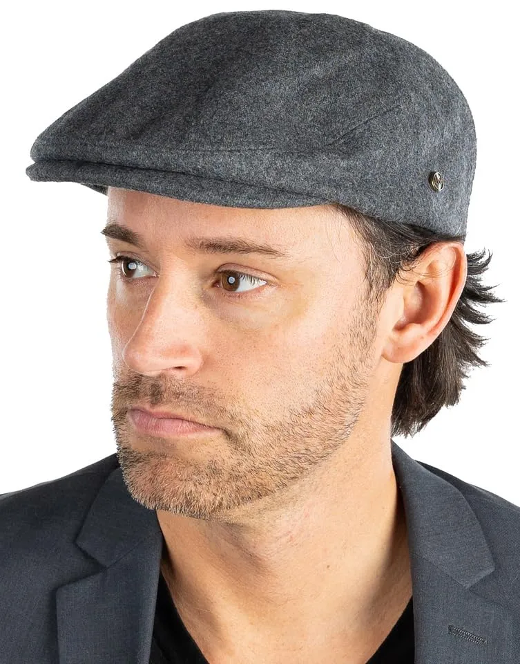 Wool Blend Newsboy Flat Caps